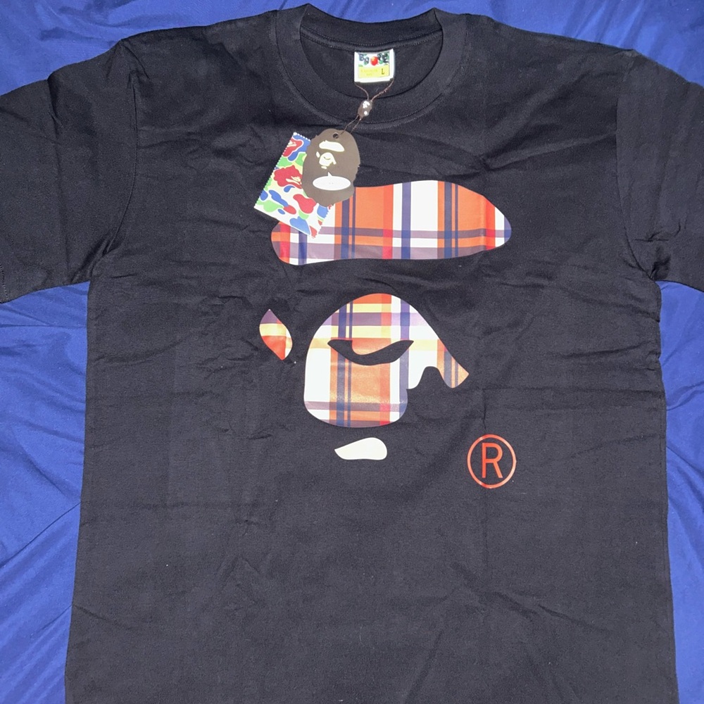 black designer Bape shirt